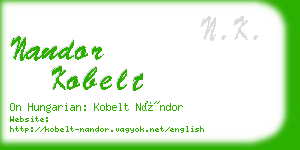 nandor kobelt business card